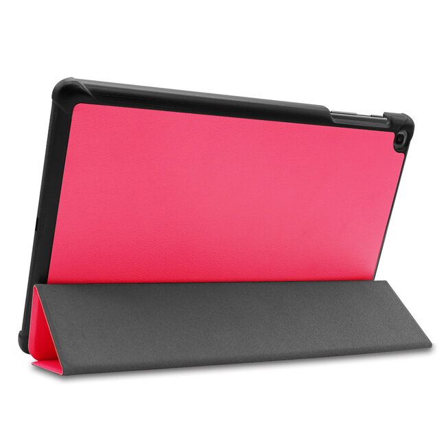 Case2go - Hoes voor de Samsung Galaxy Tab A 10.1 (2019) - Tri-Fold Book Case - Magenta