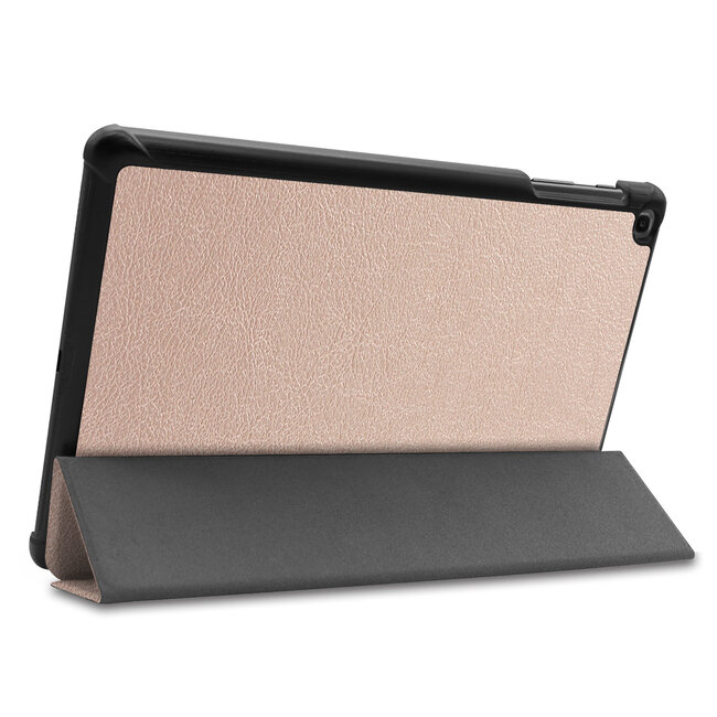 Case2go - Hoes voor de Samsung Galaxy Tab A 10.1 (2019) - Tri-Fold Book Case - Goud
