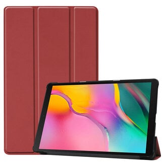 Case2go Samsung Galaxy Tab A 10.1 (2019) hoes - Tri-Fold Book Case - Donker Rood