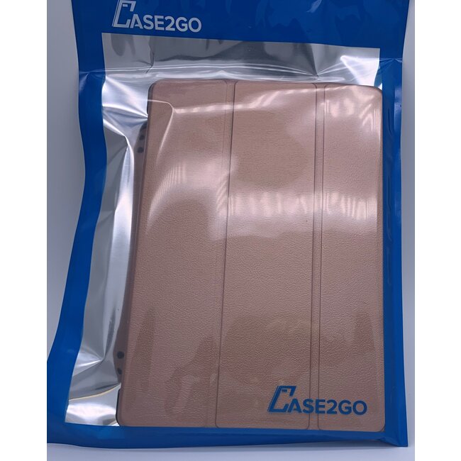Case2go - Hoes voor de Samsung Galaxy Tab A 10.1 (2019) - Tri-Fold Book Case - Goud