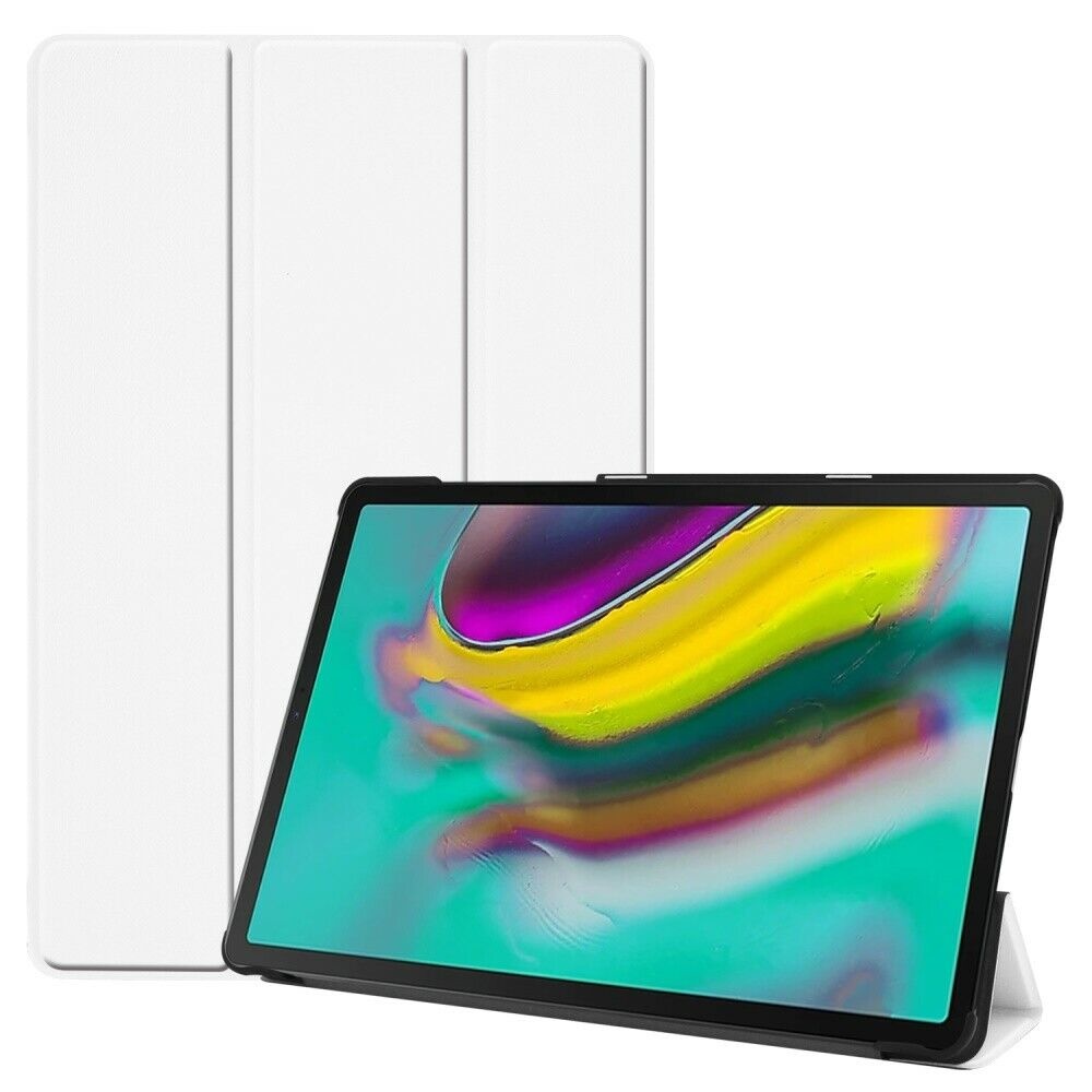Samsung Galaxy Tab S5e hoes - Tri-Fold Book Case - Wit afbeelding