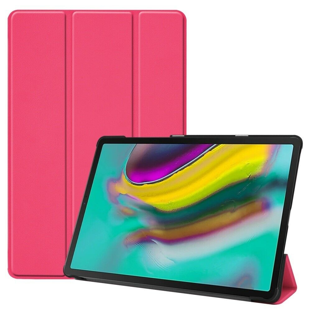 Samsung Galaxy Tab S5e hoes - Tri-Fold Book Case - Magenta afbeelding