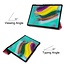 Case2go - Hoes voor de Samsung Galaxy Tab S5e - Tri-Fold Book Case - Magenta