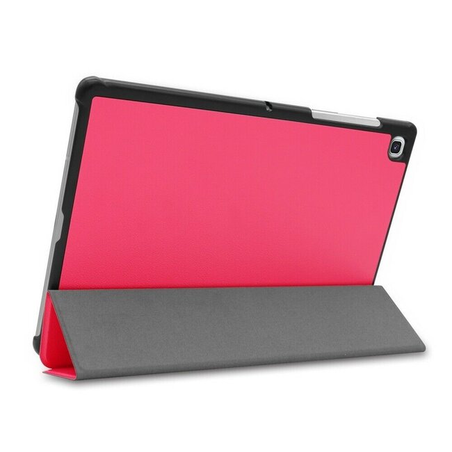 Case2go - Hoes voor de Samsung Galaxy Tab S5e - Tri-Fold Book Case - Magenta