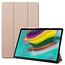 Case2go Samsung Galaxy Tab S5e hoes - Tri-Fold Book Case - Goud