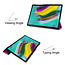 Case2go - Hoes voor de Samsung Galaxy Tab S5e - Tri-Fold Book Case - Paars