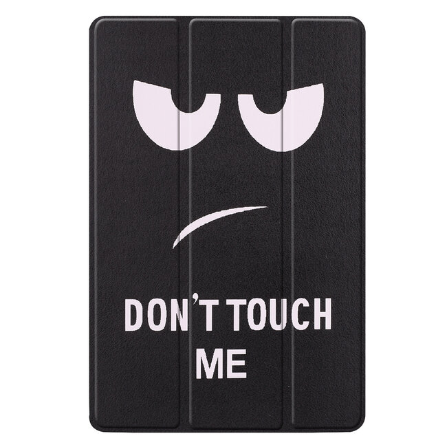 Case2go - Hoes voor de Samsung Galaxy Tab S5e - Tri-Fold Book Case - Don't touch me