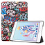 Case2go - Hoes voor de Apple iPad Mini (2019) - Tri-Fold Book Case - Graffiti