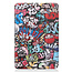 Case2go - Hoes voor de Apple iPad Mini (2019) - Tri-Fold Book Case - Graffiti