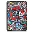 Case2go - Hoes voor de Apple iPad Mini (2019) - Tri-Fold Book Case - Graffiti