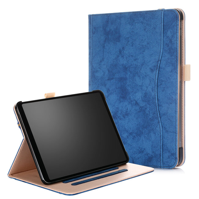 Case2go - Hoes voor Apple iPad Pro 11 - Wallet Book Case - Blauw