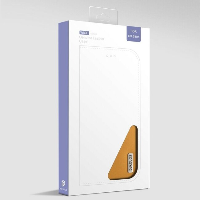 Samsung Galaxy S10e hoesje - Dux Ducis Wish Wallet Book Case - Bruin