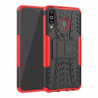 Case2go Samsung Galaxy M30 hoes - Schokbestendige Back Cover - Rood