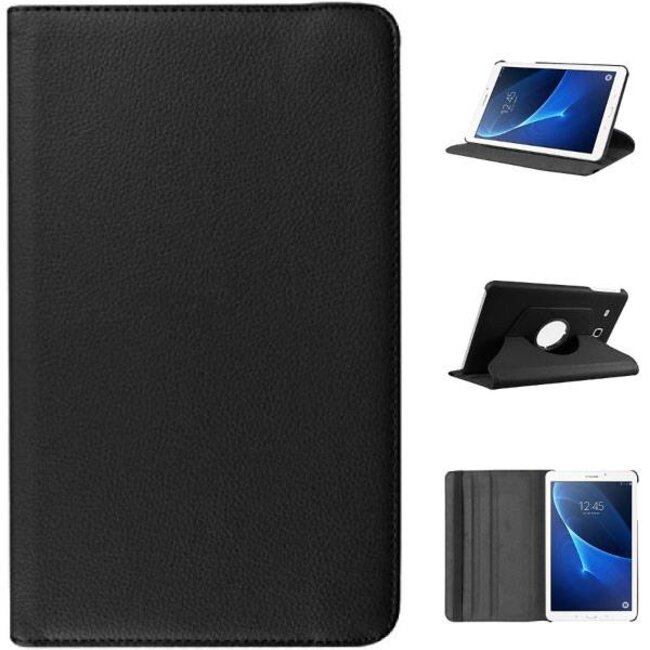 Draaibare hoes voor de Samsung Galaxy Tab A 10.1 (2016/2018)  + screenprotector - Zwart