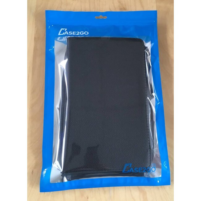 Draaibare hoes voor de Samsung Galaxy Tab A 10.1 (2016/2018)  + screenprotector - Zwart