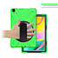 Case2go - Hoes voor Samsung Galaxy Tab A 10.1 (2019) - Hand Strap Armor Case - Groen