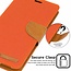 Huawei P30 Pro hoes - Mercury Canvas Diary Wallet Case - Oranje