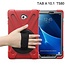 Case2go - Hoes voor Samsung Galaxy Tab A 10.1 (2016/2018) Hand Strap Armor Case - Rood