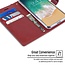 Samsung Galaxy S10 hoes - Blue Moon Diary Wallet Case - Donker Rood