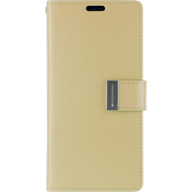 iPhone XS Max Wallet Case - Goospery Rich Diary - Goud