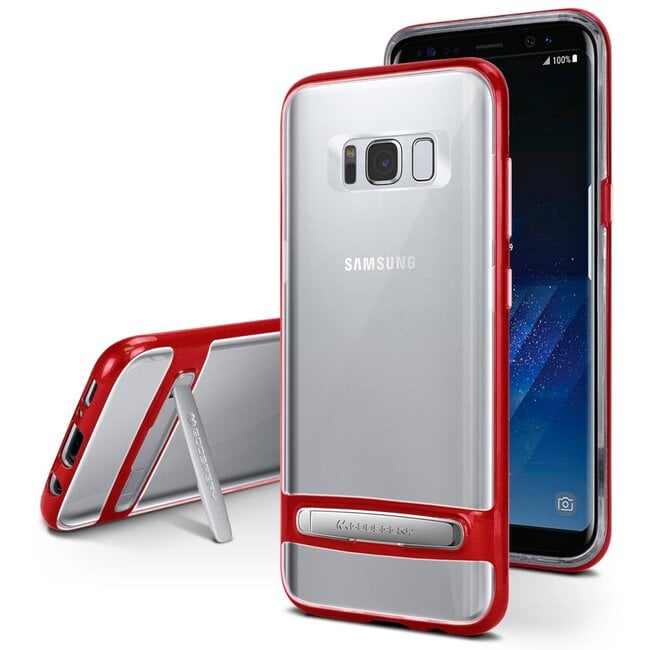 Samsung Galaxy S9 Plus bumper - Goospery Dream Stand Bumper Case - Rood