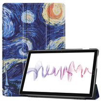 Huawei MediaPad M6 10.8 hoes - Tri-Fold Book Case - Sterrenhemel