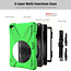 Case2go - Hoes voor Apple iPad Mini 7.9 inch (2019) - Hand Strap Armor Case - Groen