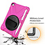 Case2go - Hoes voor Apple iPad Mini 7.9 inch (2019) - Hand Strap Armor Case - Magenta