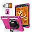 Case2go - Hoes voor Apple iPad Mini 7.9 inch (2019) - Hand Strap Armor Case - Magenta