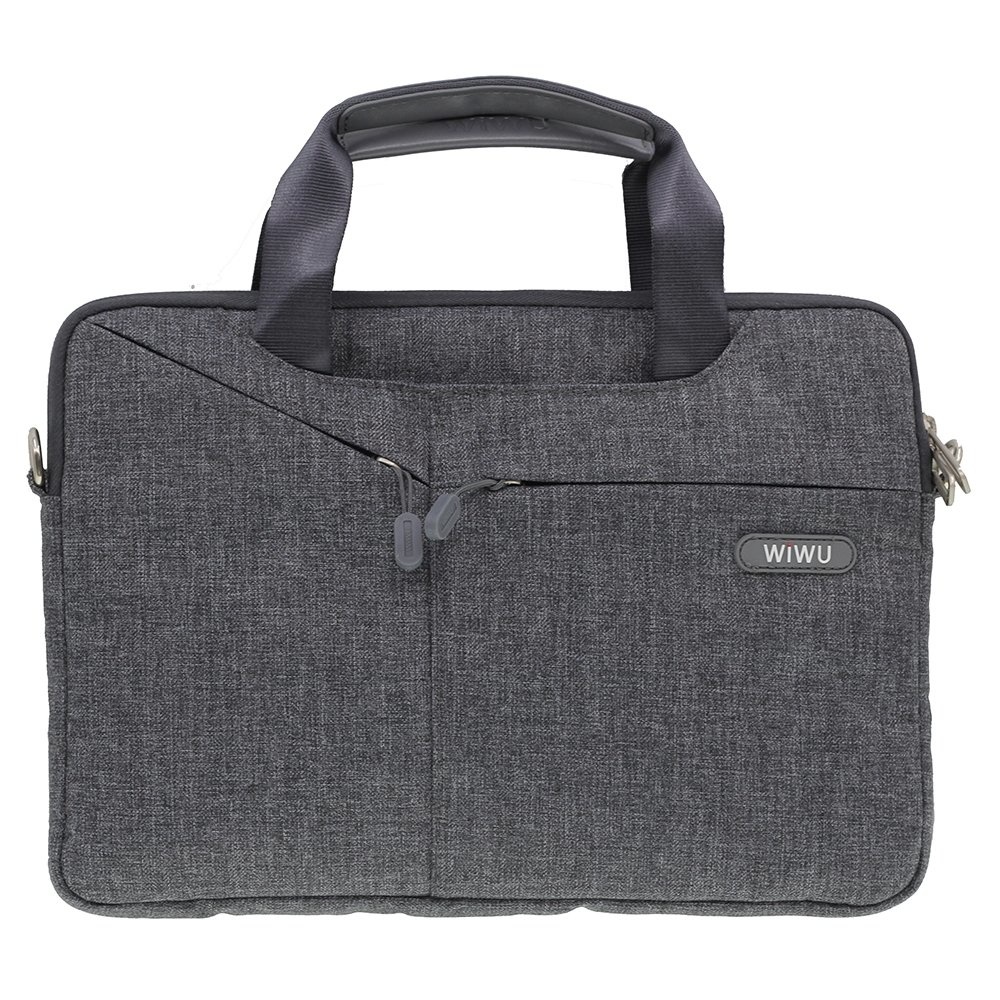 WIWU - 12 inch Laptoptas City Commuter Bag - Grijs afbeelding