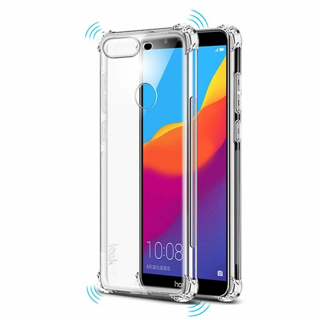 Huawei Y9 2019 hoes - Anti-Shock TPU Back Cover - Transparant