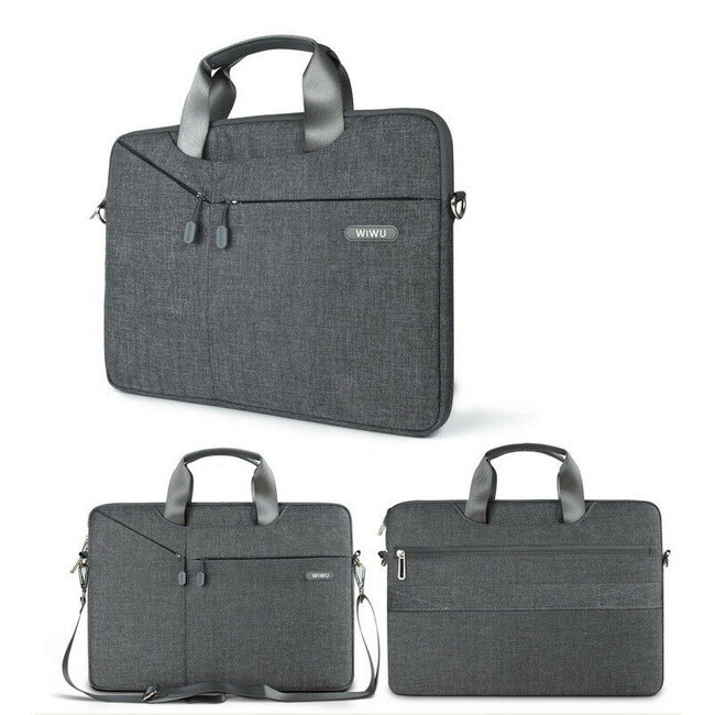 Laptoptas voor 15.4 inch laptop - WIWU City Commuter Bag - Grijs