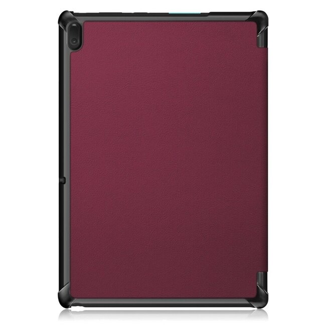 Case2go - Hoes voor de Lenovo Tab E10 (TB-X104f) - Tri-Fold Book Case - Donker Rood