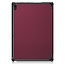 Case2go - Hoes voor de Lenovo Tab E10 (TB-X104f) - Tri-Fold Book Case - Donker Rood