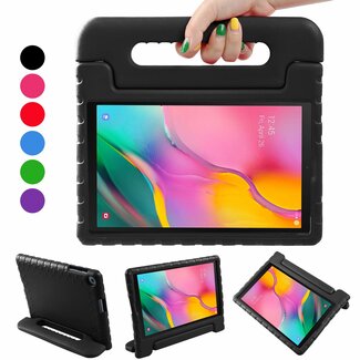 Case2go Samsung Galaxy Tab A 10.1 (2019) hoes - Schokbestendige case met handvat - Zwart