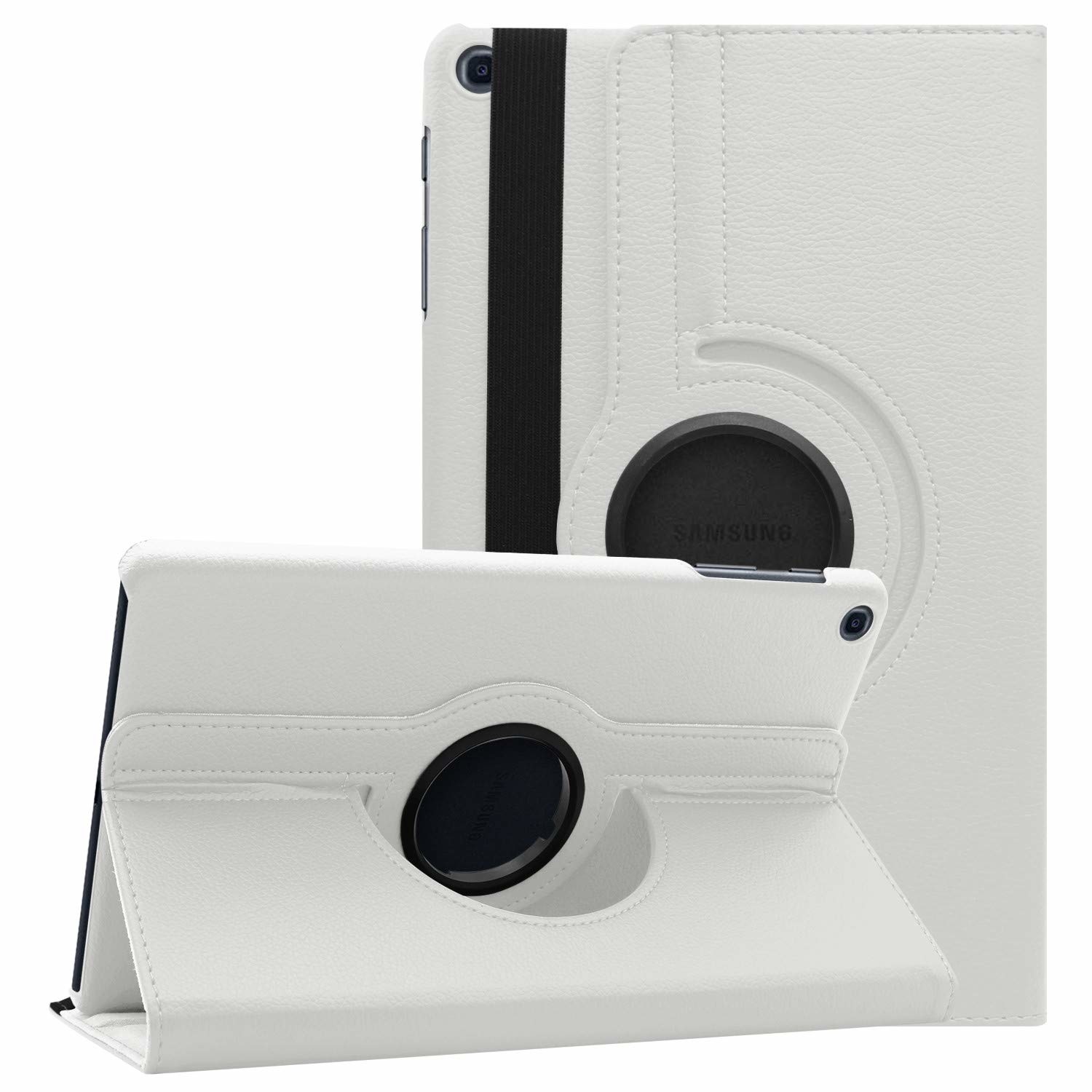 Samsung Galaxy Tab A 10.1 (2019) hoes - Draaibare Book Case - Wit afbeelding