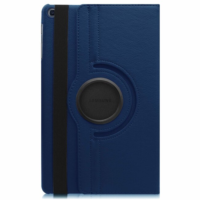 Case2go - Hoes voor de Samsung Galaxy Tab A 10.1 (2019) - 360 Graden Draaibare Book Case - Donker Blauw