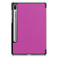 Case2go - Hoes voor de Samsung Galaxy Tab S6 - Tri-Fold Book Case - Paars