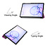 Case2go - Hoes voor de Samsung Galaxy Tab S6 - Tri-Fold Book Case - Paars
