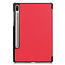 Case2go - Hoes voor de Samsung Galaxy Tab S6 - Tri-Fold Book Case - Rood