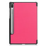 Case2go - Hoes voor de Samsung Galaxy Tab S6 - Tri-Fold Book Case - Magenta