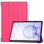 Case2go - Hoes voor de Samsung Galaxy Tab S6 - Tri-Fold Book Case - Magenta