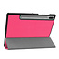 Case2go - Hoes voor de Samsung Galaxy Tab S6 - Tri-Fold Book Case - Magenta