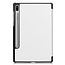 Case2go - Hoes voor de Samsung Galaxy Tab S6 - Tri-Fold Book Case - Wit