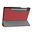 Case2go - Hoes voor de Samsung Galaxy Tab S6 - Tri-Fold Book Case - Donker Rood