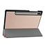 Case2go - Hoes voor de Samsung Galaxy Tab S6 - Tri-Fold Book Case - Goud