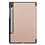 Case2go - Hoes voor de Samsung Galaxy Tab S6 - Tri-Fold Book Case - Goud
