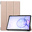 Case2go - Hoes voor de Samsung Galaxy Tab S6 - Tri-Fold Book Case - Goud