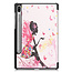 Case2go - Hoes voor de Samsung Galaxy Tab S6 - Tri-Fold Book Case - Flower Fairy