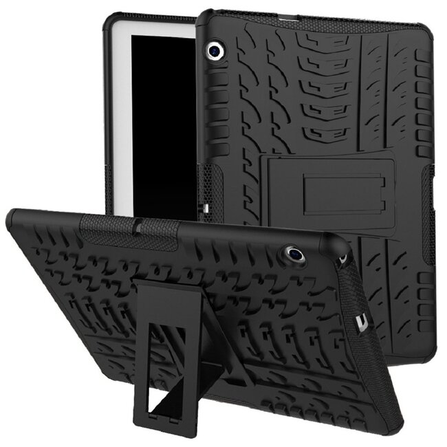 Huawei Mediapad T3 8.0 hoes - Schokbestendige Back Cover - Zwart